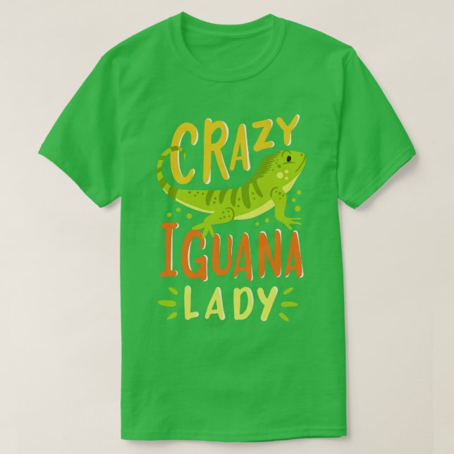 Camiseta Iguana Iguana Lady Lizard Reptile (Diseño del anverso)