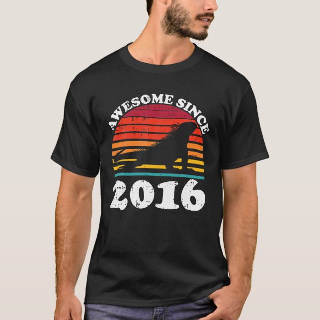 Camiseta Iguana Increíble Desde 2016 6 Años (Anverso)