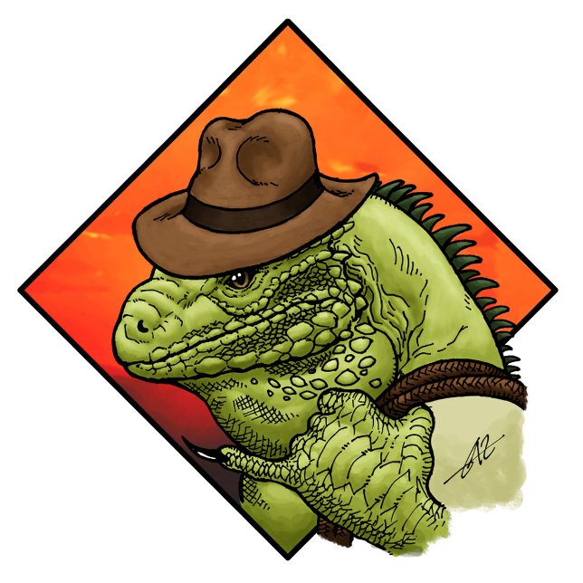 Camiseta Iguana Jones (Subido por el creador)