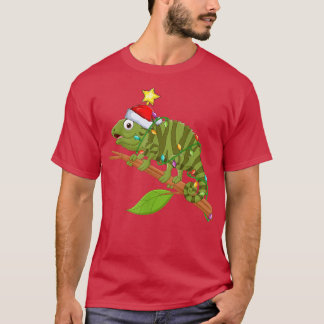 Camiseta Iguana Lighting Xmas Tree Mating Iguana Christma