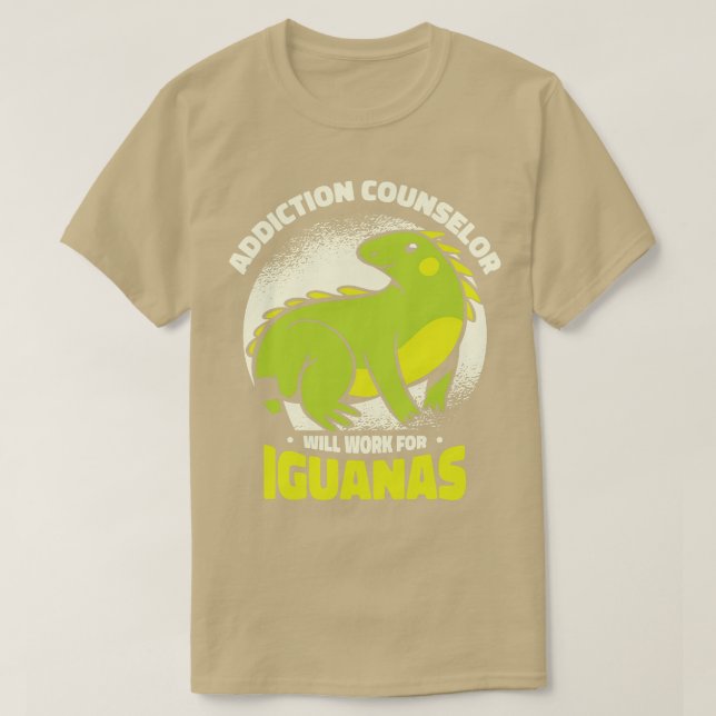 Camiseta Iguana Lizard Addicción Reptile Iguana Lover (Diseño del anverso)