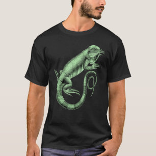 Camiseta Iguana Lizard Reptile Leguan Green Mascota Animal 