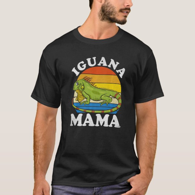 Camiseta Iguana Mama  Iguana Mom Iguana Lizard Pet Reptile (Anverso)