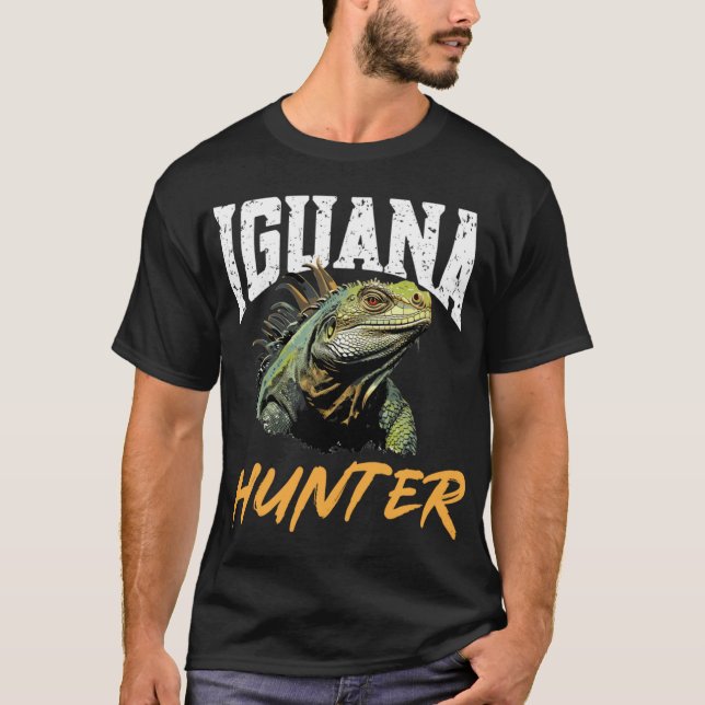 Camiseta Iguana Reptile Lover Herpetología Iguana Hunter Lo (Anverso)