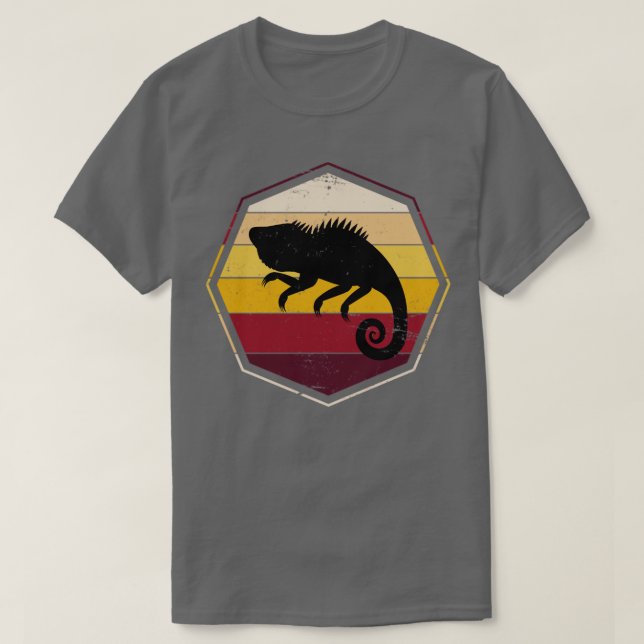 Camiseta Iguana retro (Diseño del anverso)