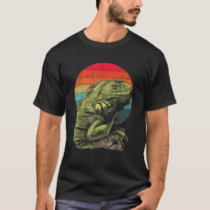 Camiseta Iguana Retro Puesta de Sol Reptil Herpetólogo