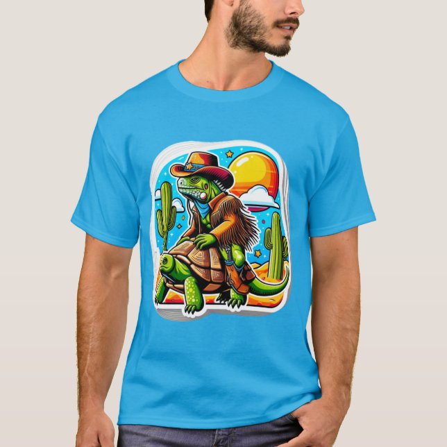 CAMISETA IGUANA RIDING DESERT TORTOISE 4 (Anverso)