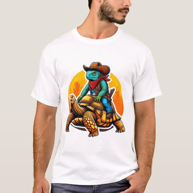 CAMISETA IGUANA RIDING DESERT TORTOISE 6 (Anverso)