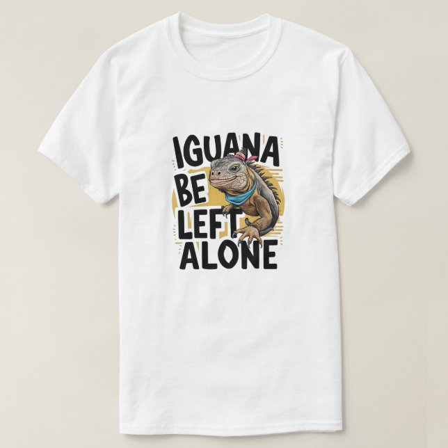 Camiseta Iguana se quede sola (Diseño del anverso)