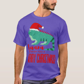 Camiseta Iguana Te Desea Una Feliz Navidad 3