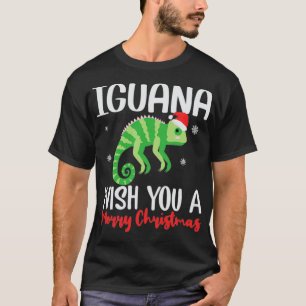 Camiseta Iguana Te Desearía Una Feliz Navidad Graciosa