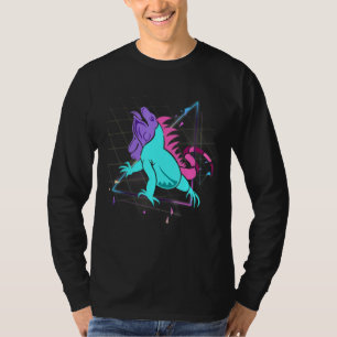 Camiseta Iguana Tropical Lizard Animal Reptile Vaporwave Ig