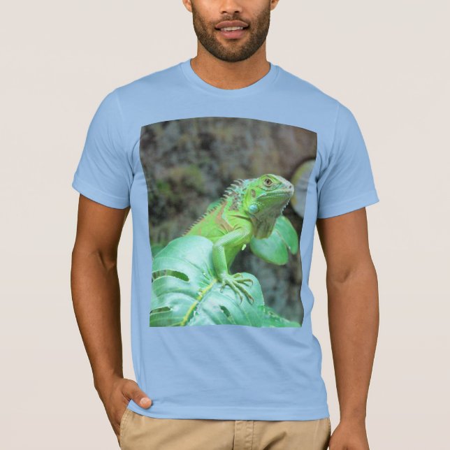 Camiseta iguana verde (Anverso)