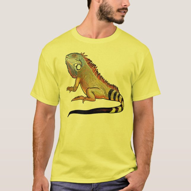 Camiseta iguana verde (Anverso)
