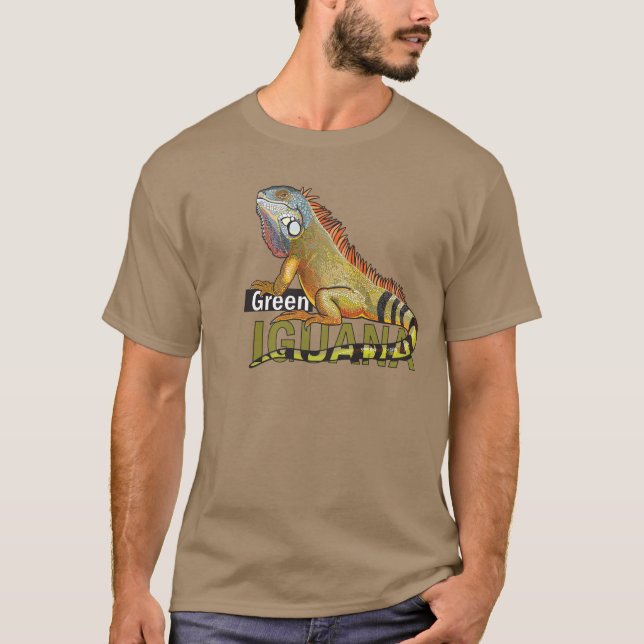 Camiseta iguana verde (Anverso)