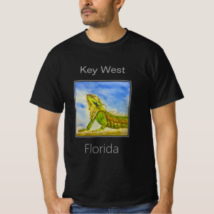 Camiseta Iguana verde brillante, oeste clave, Florida