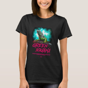 Camiseta Iguana verde moderna Streetwear Reptile Keeper 1