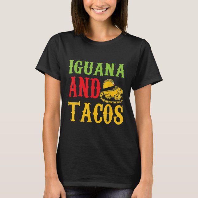 Camiseta Iguana Y Tacos Mascota T (Anverso)