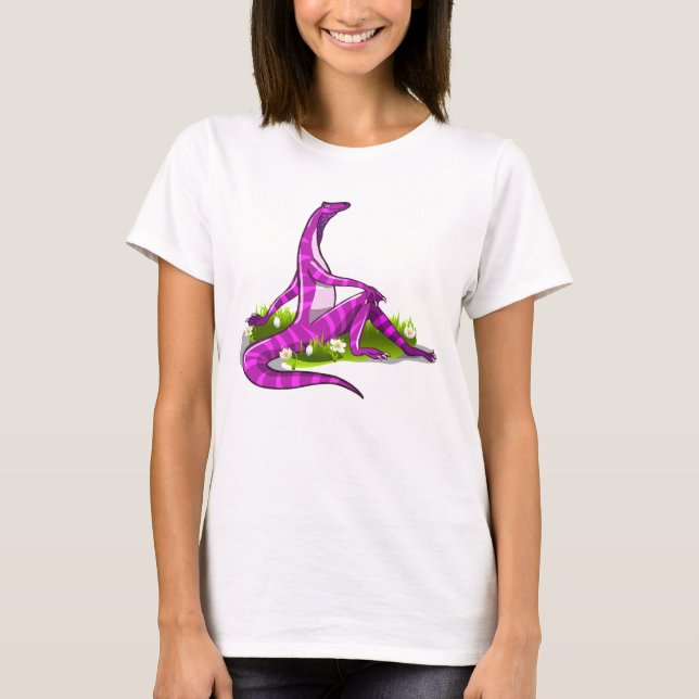 Camiseta Iguanodon Mostrando Su Belleza Natural. (Anverso)
