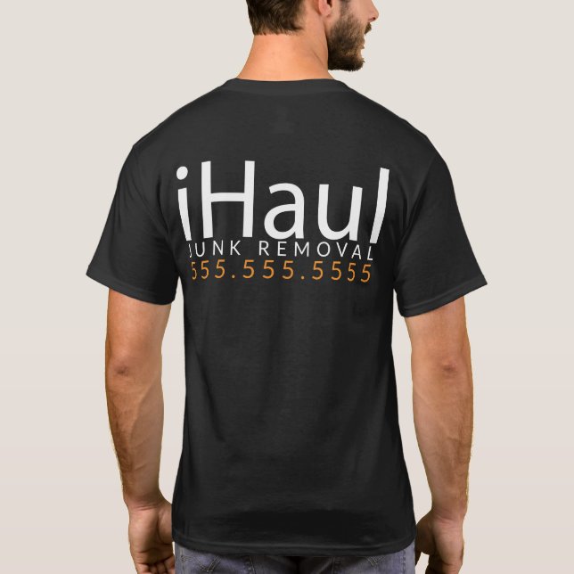 Camiseta iHaul. Transportista de la basura. Promo de la (Reverso)