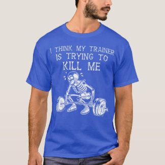 Camiseta Ihink Myrainer Isryingo Kill Me Skeleton Gym Worko