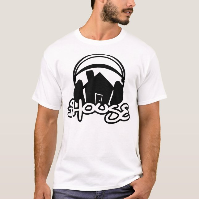 Camiseta IHouse-Auricular-Silueta (Anverso)