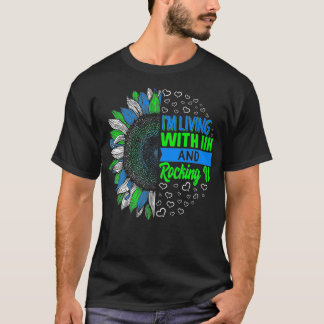 Camiseta IIH Conciencia que estoy viviendo con IIH y rockea