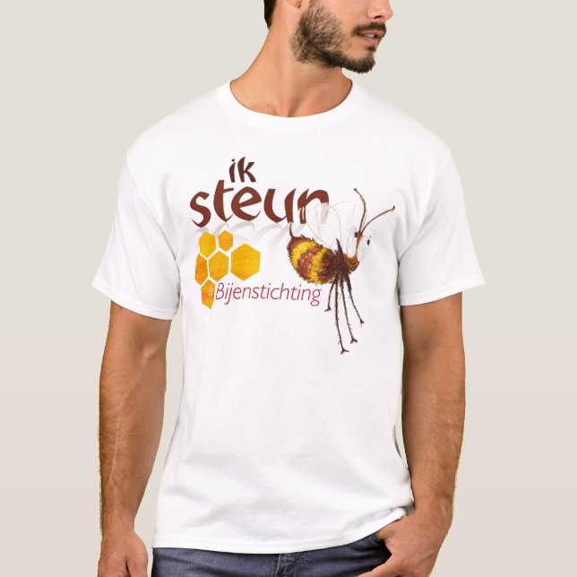 Camiseta Ik steun de Bijenstichting (Anverso)