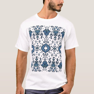Camiseta Ikat, ornamento tribal, étnico sin costuras.