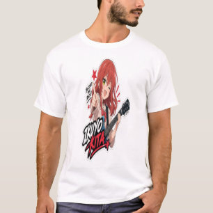 Camiseta : Ikuyo Kita Anime Guitar Pegatina Música Rock