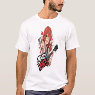 Camiseta : Ikuyo Kita Anime Guitar Pegatina | Música Rock