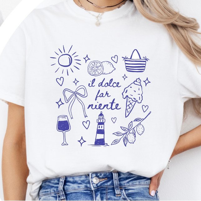 Camiseta Il Dolce Far Niente Blue Coquette Bow Italy (Subido por el creador)