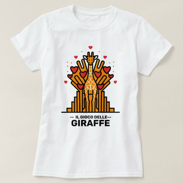 Camiseta Il Gioco delle Giraffe (Diseño del anverso)