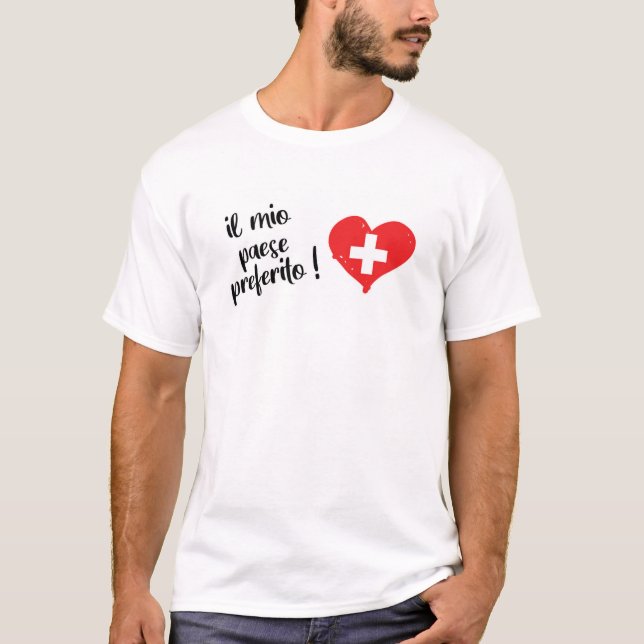Camiseta Il mio paese preferito (Anverso)