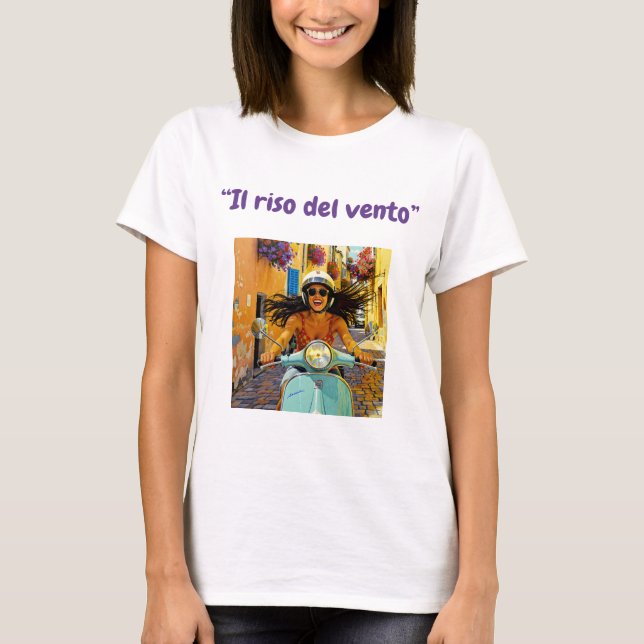 Camiseta  “Il riso del vento” (La risa del Viento) (Anverso)
