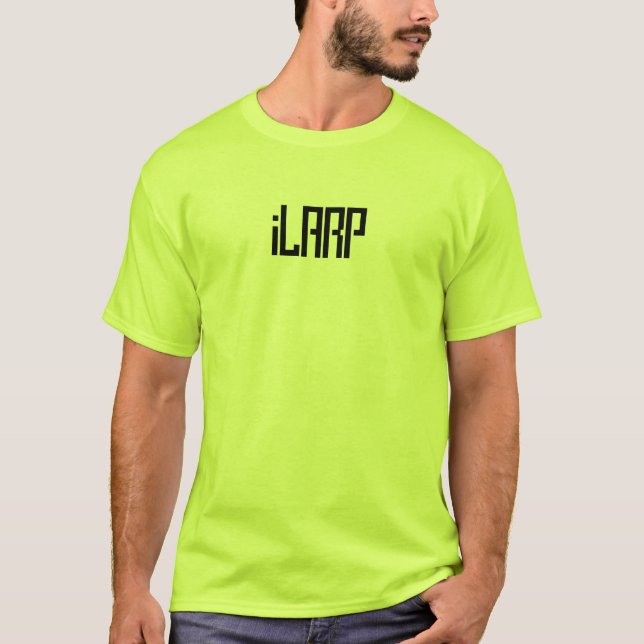 Camiseta iLARP - engranaje del empollón de Linkrot (Anverso)
