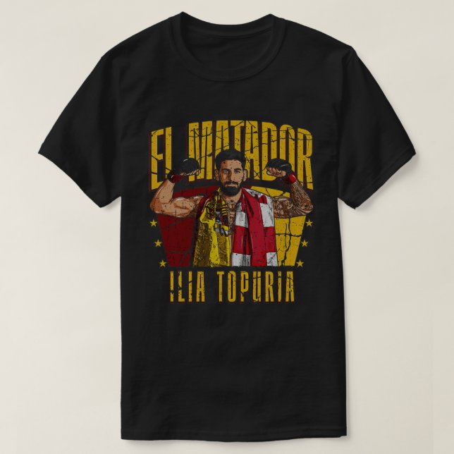 Camiseta Ilia Topuria El Matador TShirt (Diseño del anverso)
