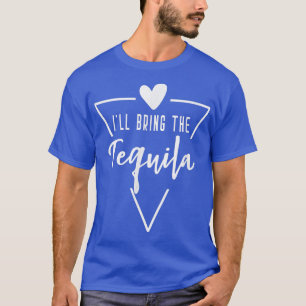 Camiseta Ill Bring The Tequila Heart Bridesmaid Bride Brid