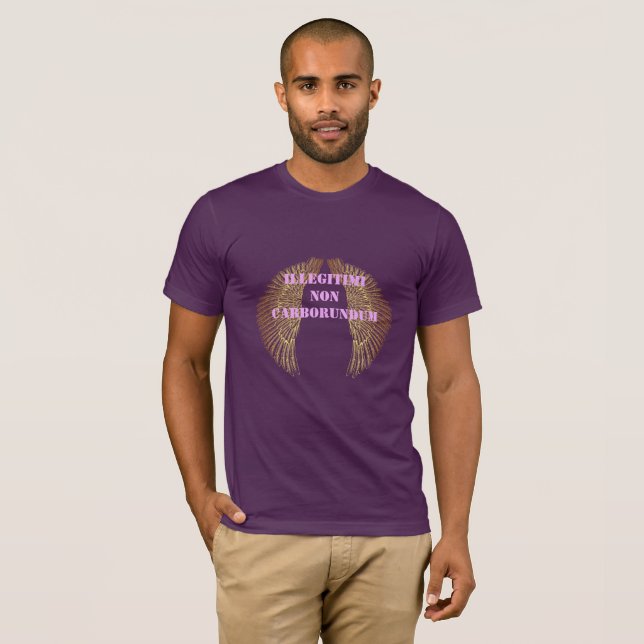 Camiseta Illegitimi non carborundum de los hombres (Anverso completo)