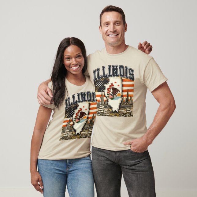Camiseta Illinois (Unisexo)