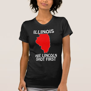 Camiseta Illinois - Abe Lincoln Disparó Primero
