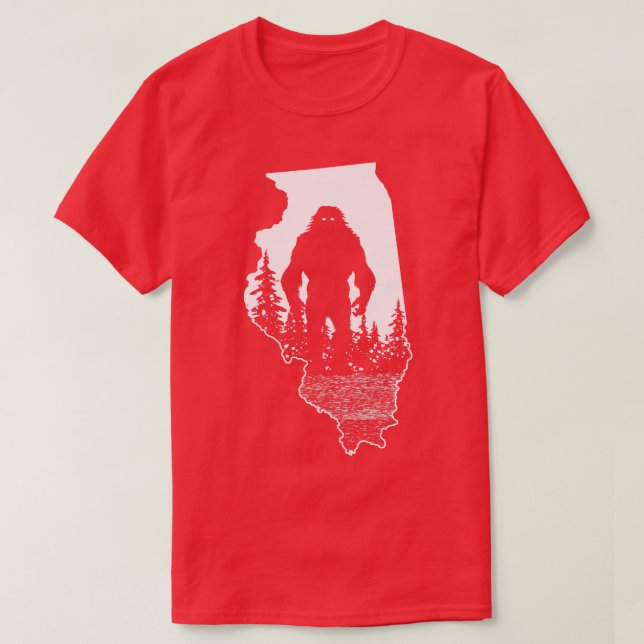 Camiseta illinois Bigfoot (Diseño del anverso)