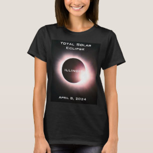 Camiseta ILLINOIS Eclipse solar total 8 de abril de 2024