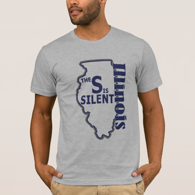 Camiseta Illinois - el S es silencioso (Anverso)