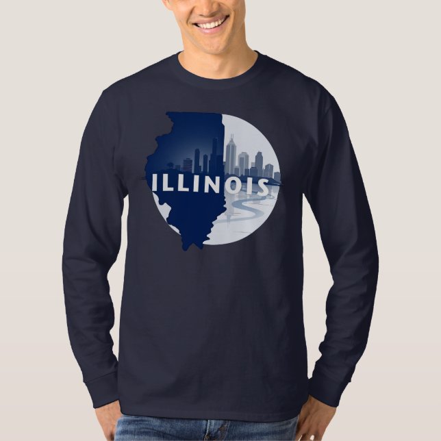 Camiseta Illinois Estados Unidos de América (Anverso)