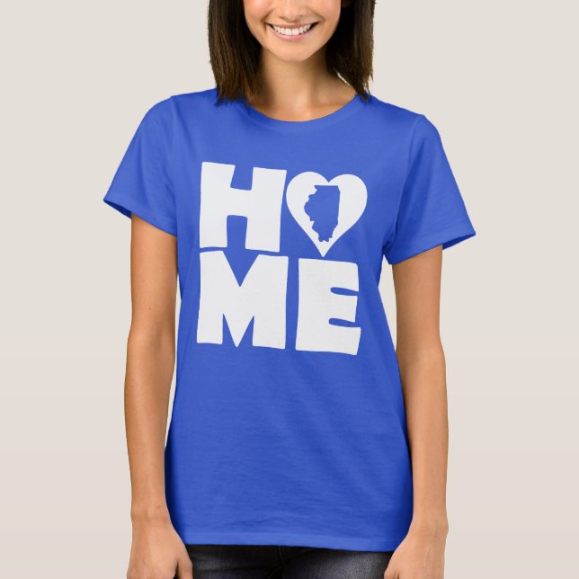 Camiseta Illinois Home Heart State Tees (Anverso)