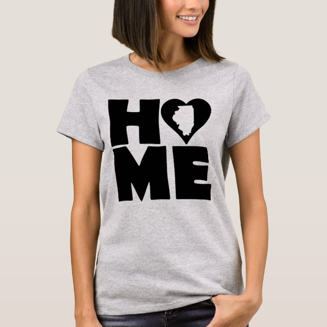 Camiseta Illinois Home Heart State Tees (Anverso)
