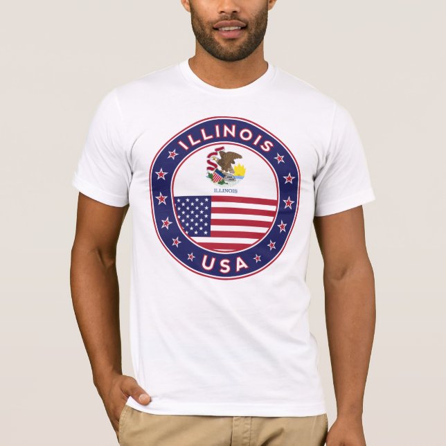 Camiseta Illinois, Illinois t-shirt, (Anverso)