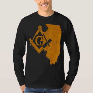 Camiseta Illinois Masons Grand Lodge Af&am Freemason Padre