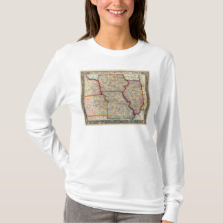 Camiseta Illinois, Missouri, Iowa, Nebraska y Kansas